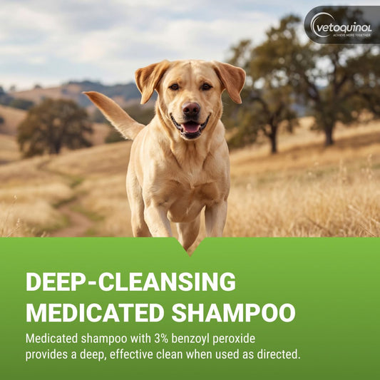 Medicated Pet Shampoo – Benzoyl Peroxide Deep Clean
