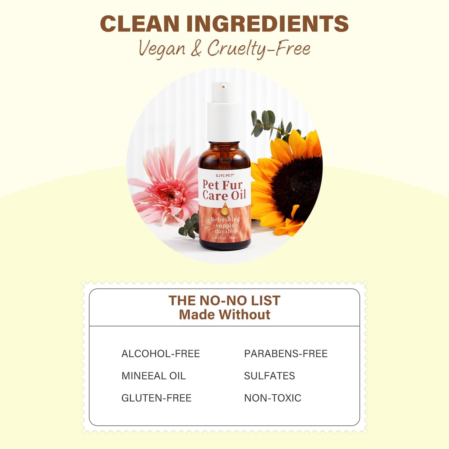 Pet Fur Care Oil – Detangling & Shiny Coat