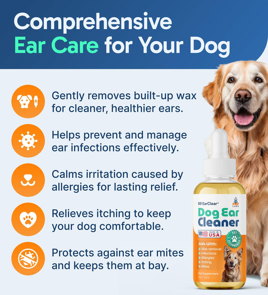 Natural Dog Ear Cleaner – Infection & Irritation Relief