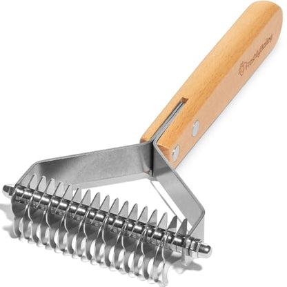 Dematting Comb & Deshedding Tool – Safe Detangler for Dogs & Cats