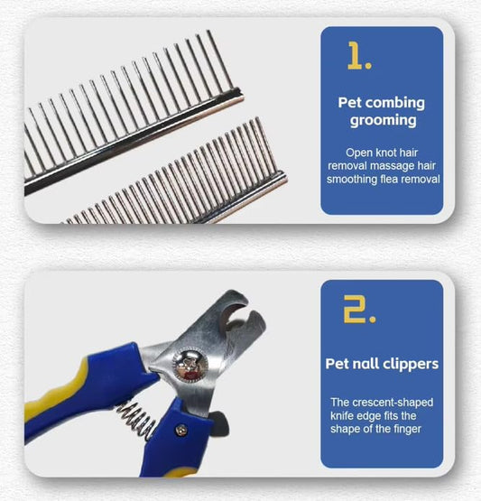 Professional Pet Grooming Kit – 8 Piece Set