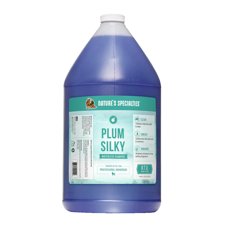Waterless Dog Shampoo Foam – Plum & Silky