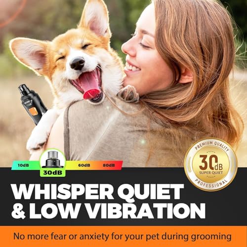 Whisper Quiet Dog Nail Grinder & Trimmer Kit