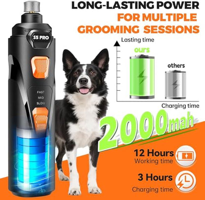 Whisper Quiet Dog Nail Grinder & Trimmer Kit