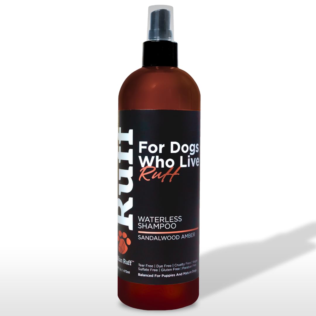 Waterless Dog Shampoo Spray – Sandalwood Amber