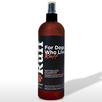 Waterless Dog Shampoo Spray – Sandalwood Amber