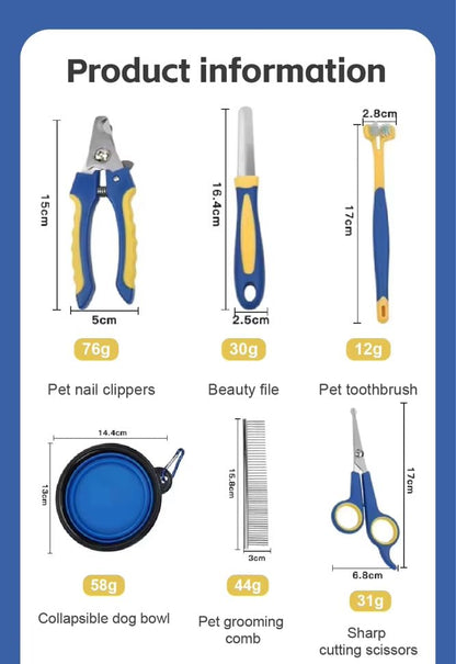 Professional Pet Grooming Kit – 8 Piece Set
