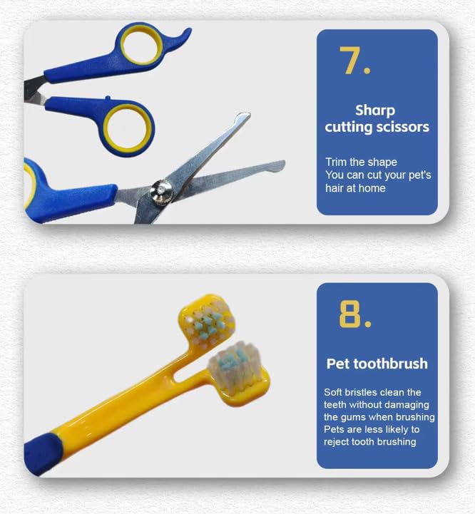 Professional Pet Grooming Kit – 8 Piece Set