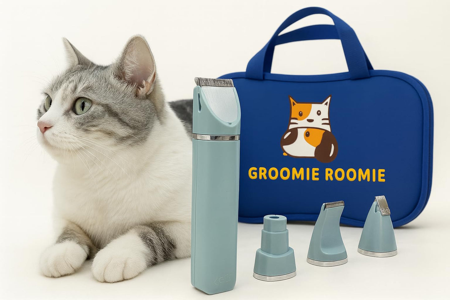Deluxe Pet Grooming Kit – 16-Piece Set with Carry Bag