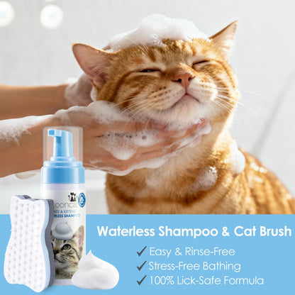 Waterless Cat Shampoo Foam – Sensitive Skin Care