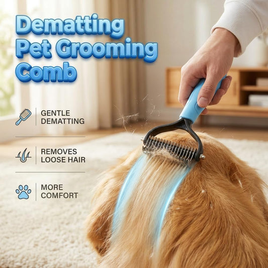 Undercoat Rake & Dematting Brush – Deshedding Tool