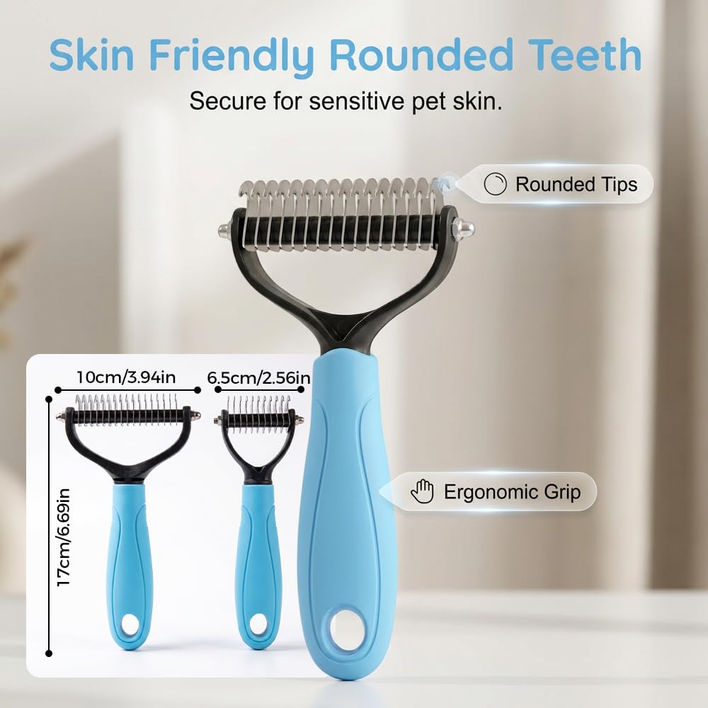 Undercoat Rake & Dematting Brush – Deshedding Tool