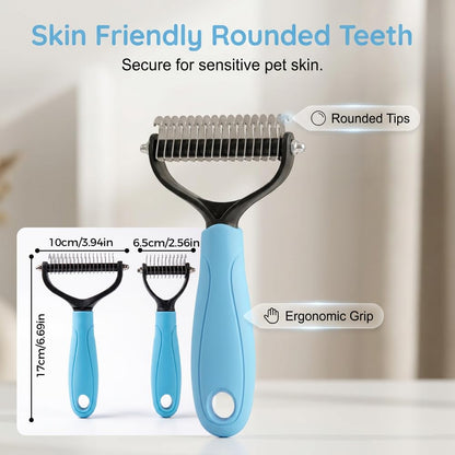 Undercoat Rake & Dematting Brush – Deshedding Tool