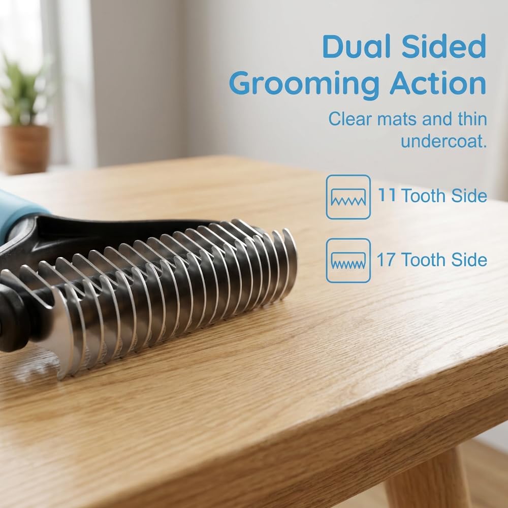 Undercoat Rake & Dematting Brush – Deshedding Tool