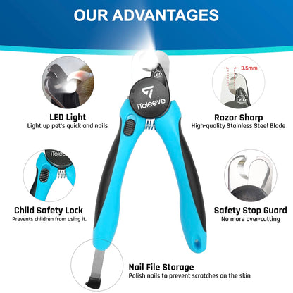 LED Dog Nail Clipper – Safe & Precise Trimming