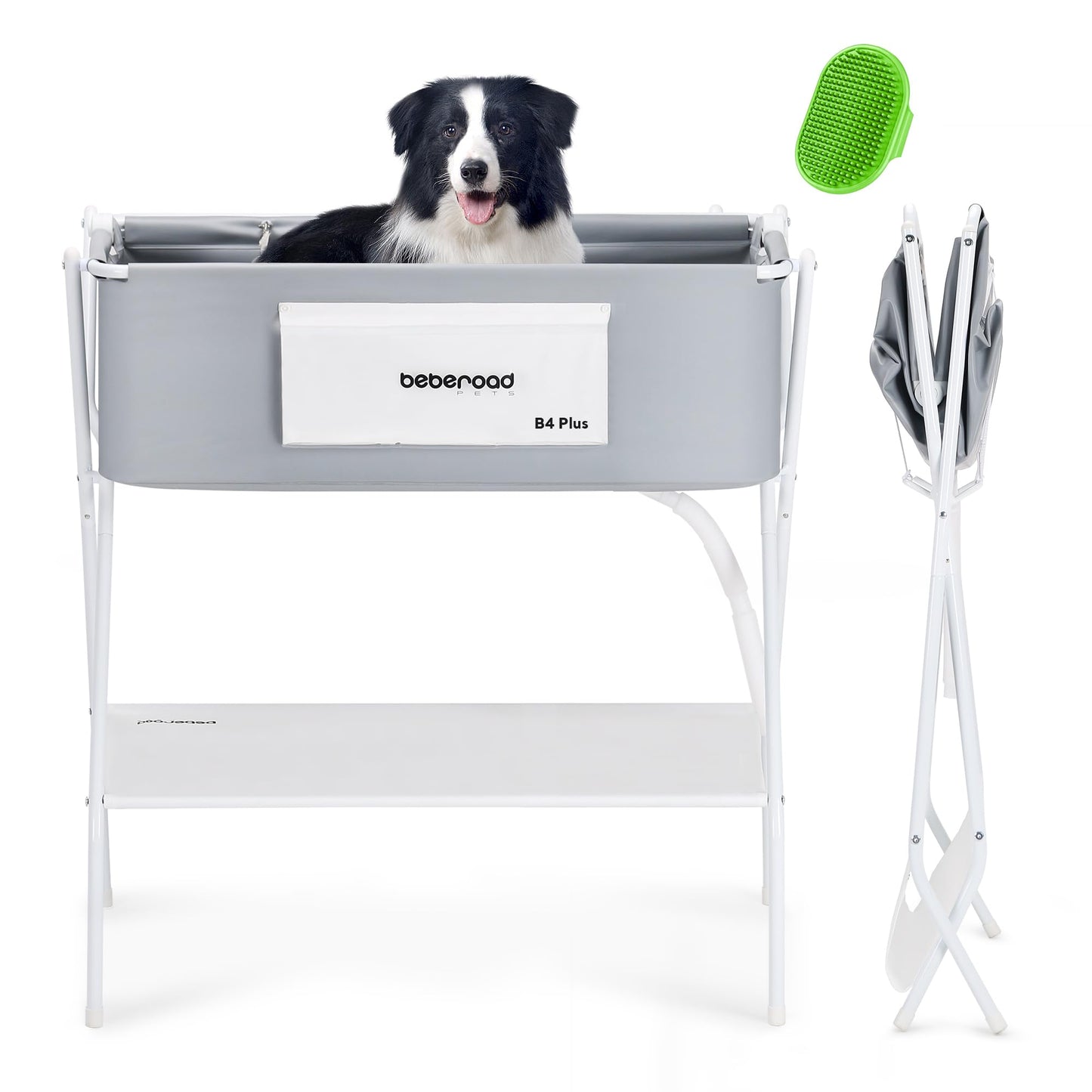 Portable Dog Bath Tub – Foldable & Elevated Pet Shower