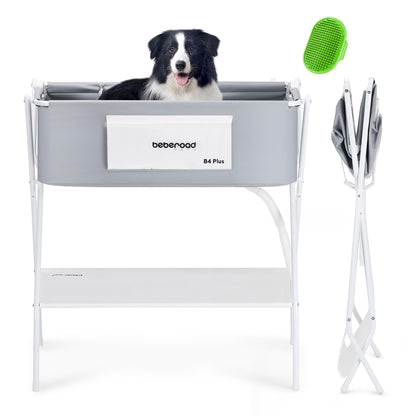Portable Dog Bath Tub – Foldable & Elevated Pet Shower