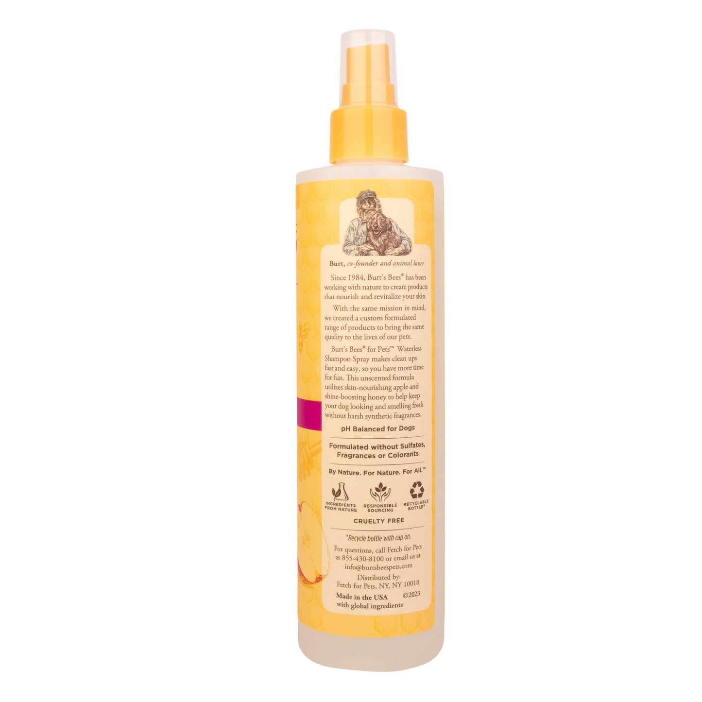 Waterless Dog Shampoo Spray – Apple & Honey