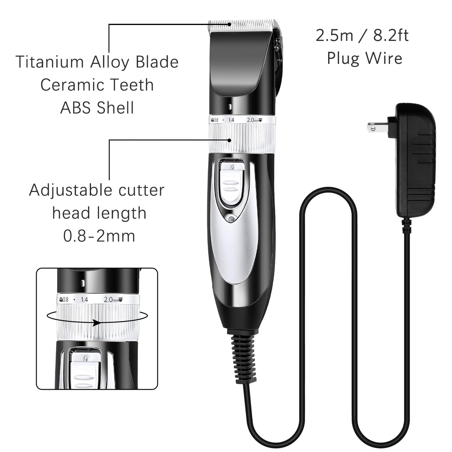 Electric Dog Clipper – High Power Grooming Kit