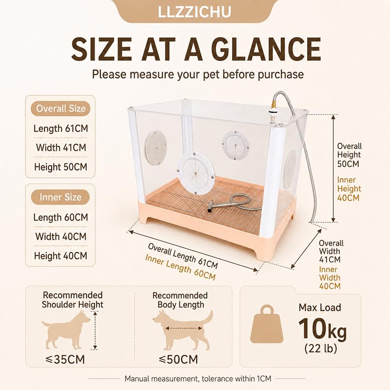 Portable Pet Bathing Cage – Multi-Purpose Acrylic