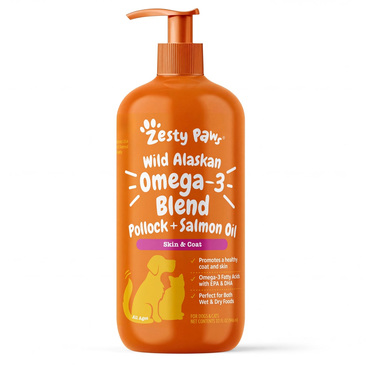 Omega-3 Skin & Coat Oil for Dogs & Cats