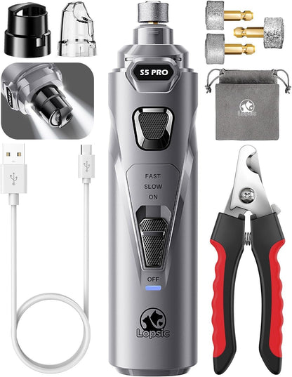 Whisper Quiet Dog Nail Grinder & Trimmer Kit