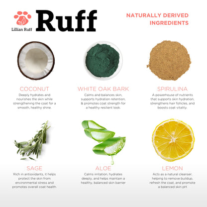 Waterless Dog Shampoo Spray – Sandalwood Amber