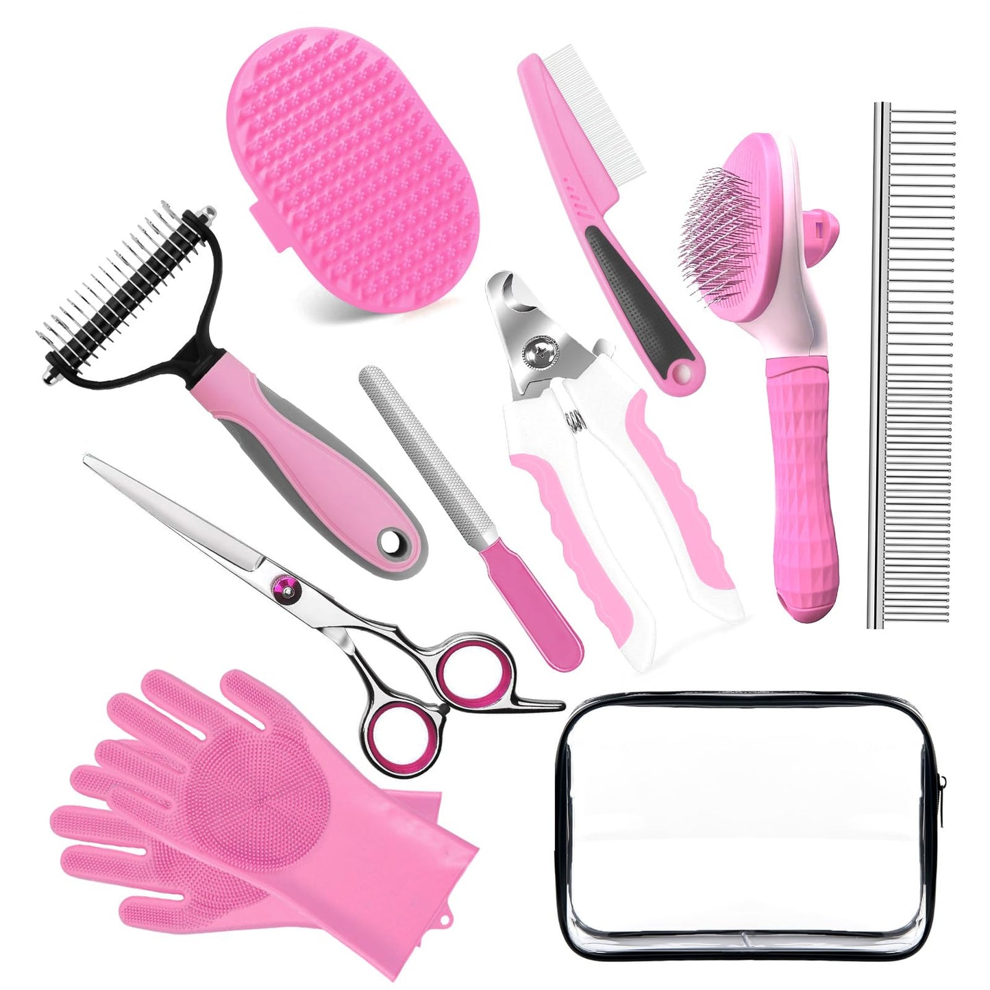 Dog Grooming Brush & Nail Care Kit – Shedding & Dematting