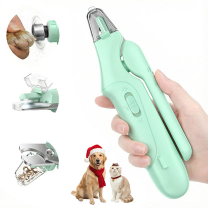 2-in-1 Dog & Cat Nail Clippers – USB Rechargeable with Safety Guard