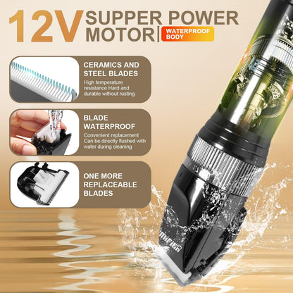 Professional Dog Grooming Clippers – Thick Coat Trimmer
