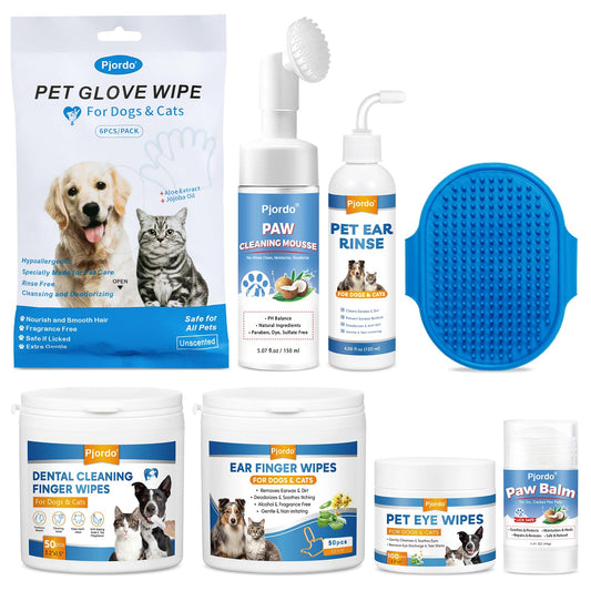 Pet Cleaning & Grooming Wipes Kit – Multi-Area Care