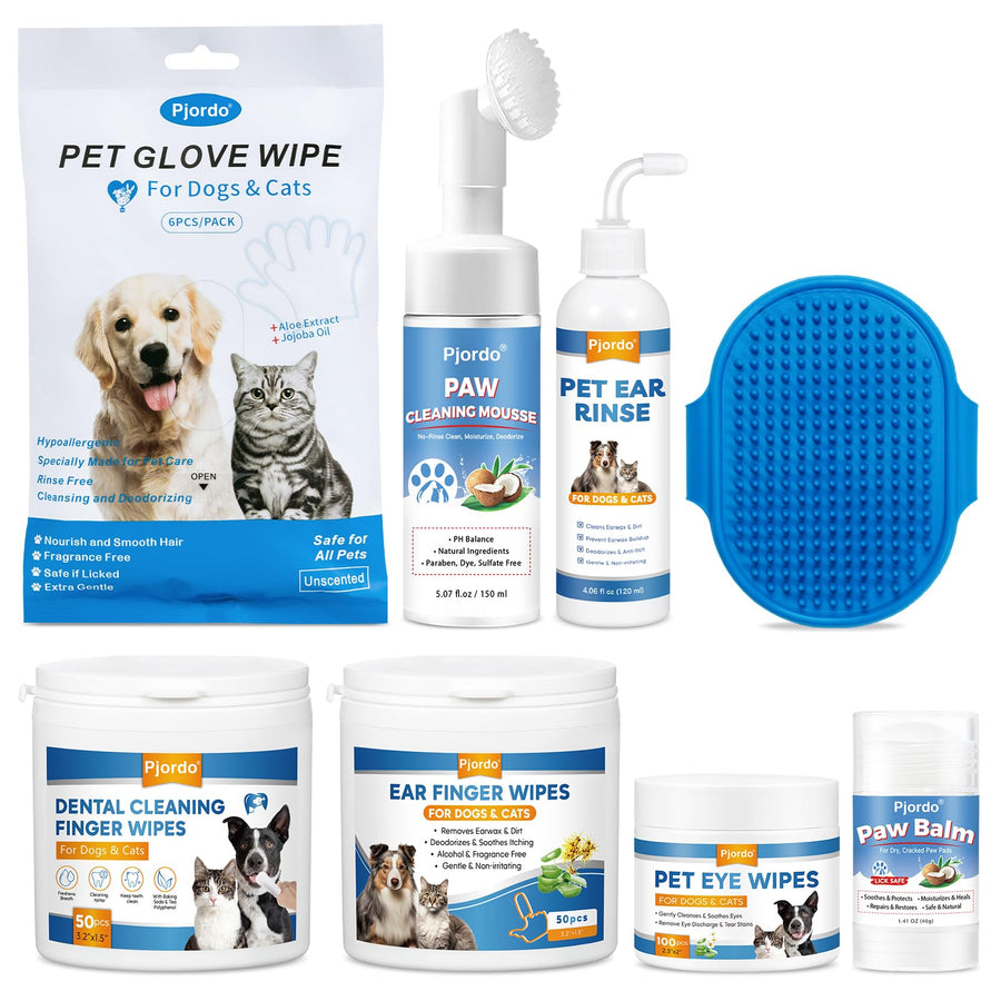 Pet Cleaning & Grooming Wipes Kit – Multi-Area Care