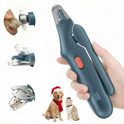 2-in-1 Dog & Cat Nail Clippers – USB Rechargeable with Safety Guard