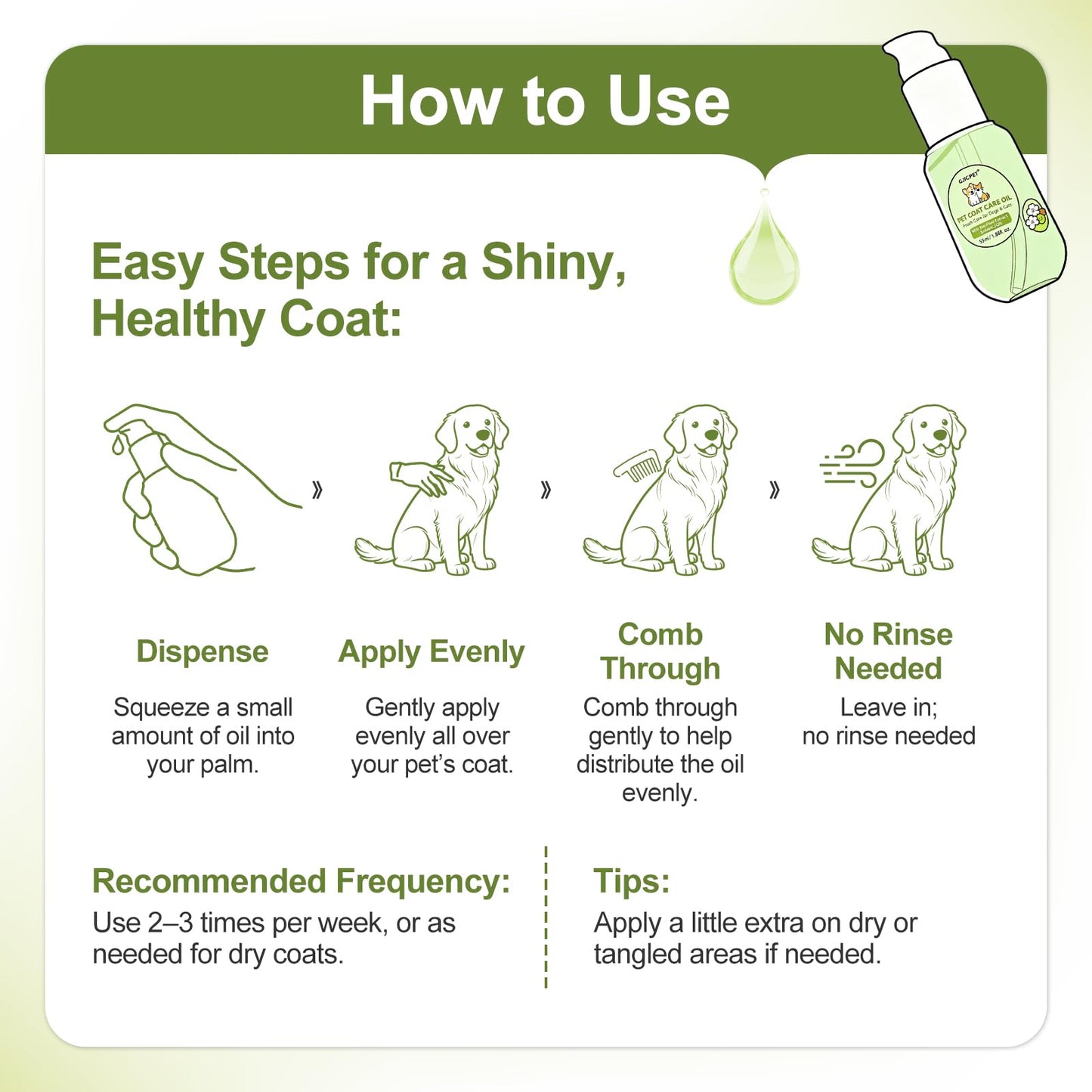 Pet Coat Oil – Nourishing Fur Care
