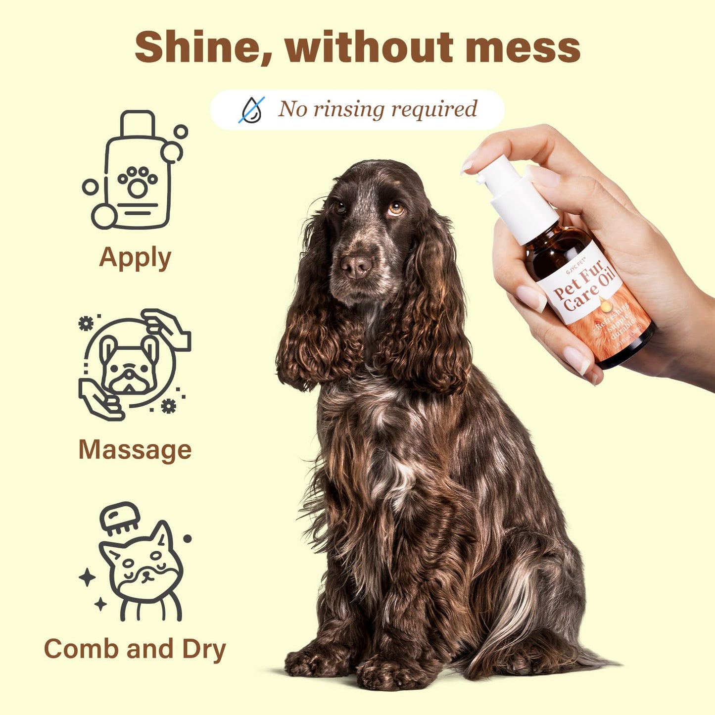 Pet Fur Care Oil – Detangling & Shiny Coat