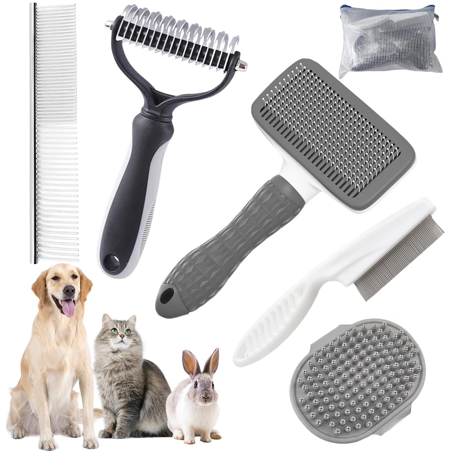 Dog Grooming Brush Kit
