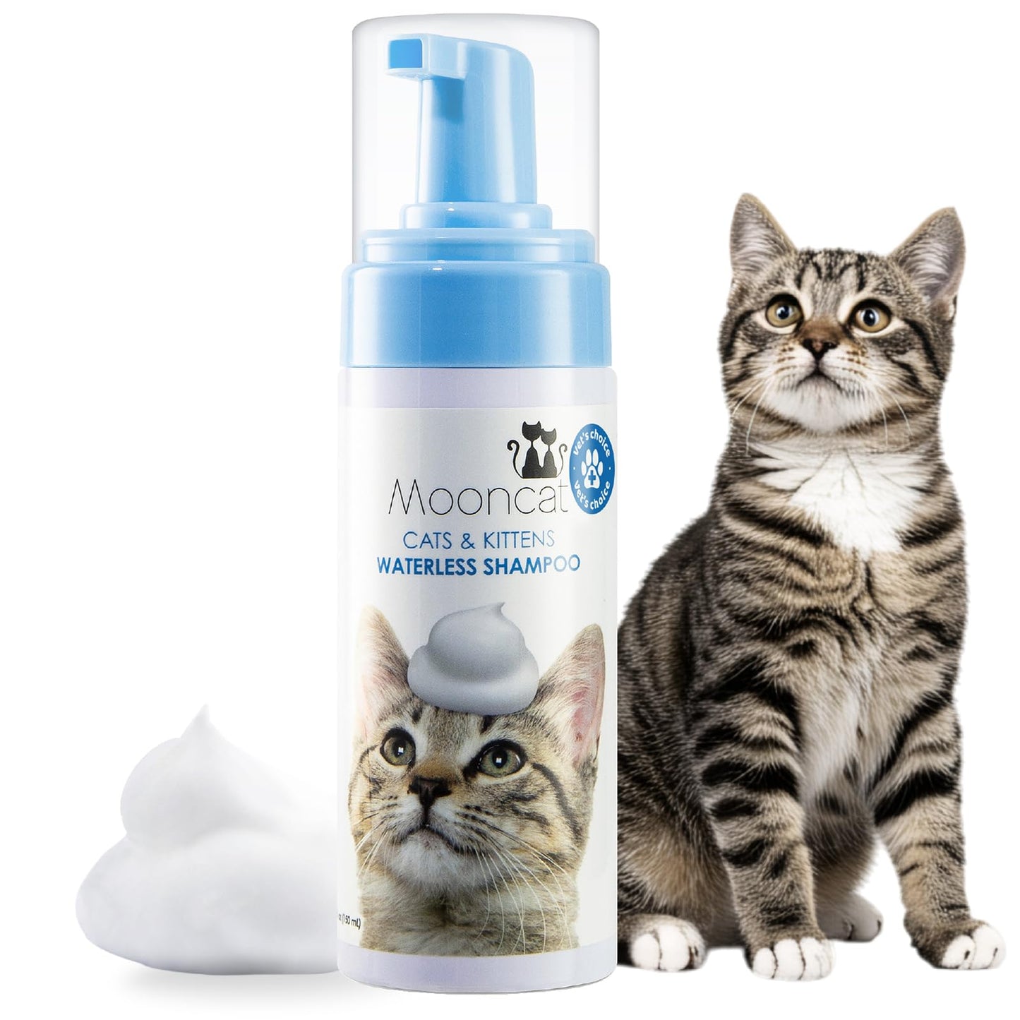 Waterless Cat Shampoo Foam – Sensitive Skin Care