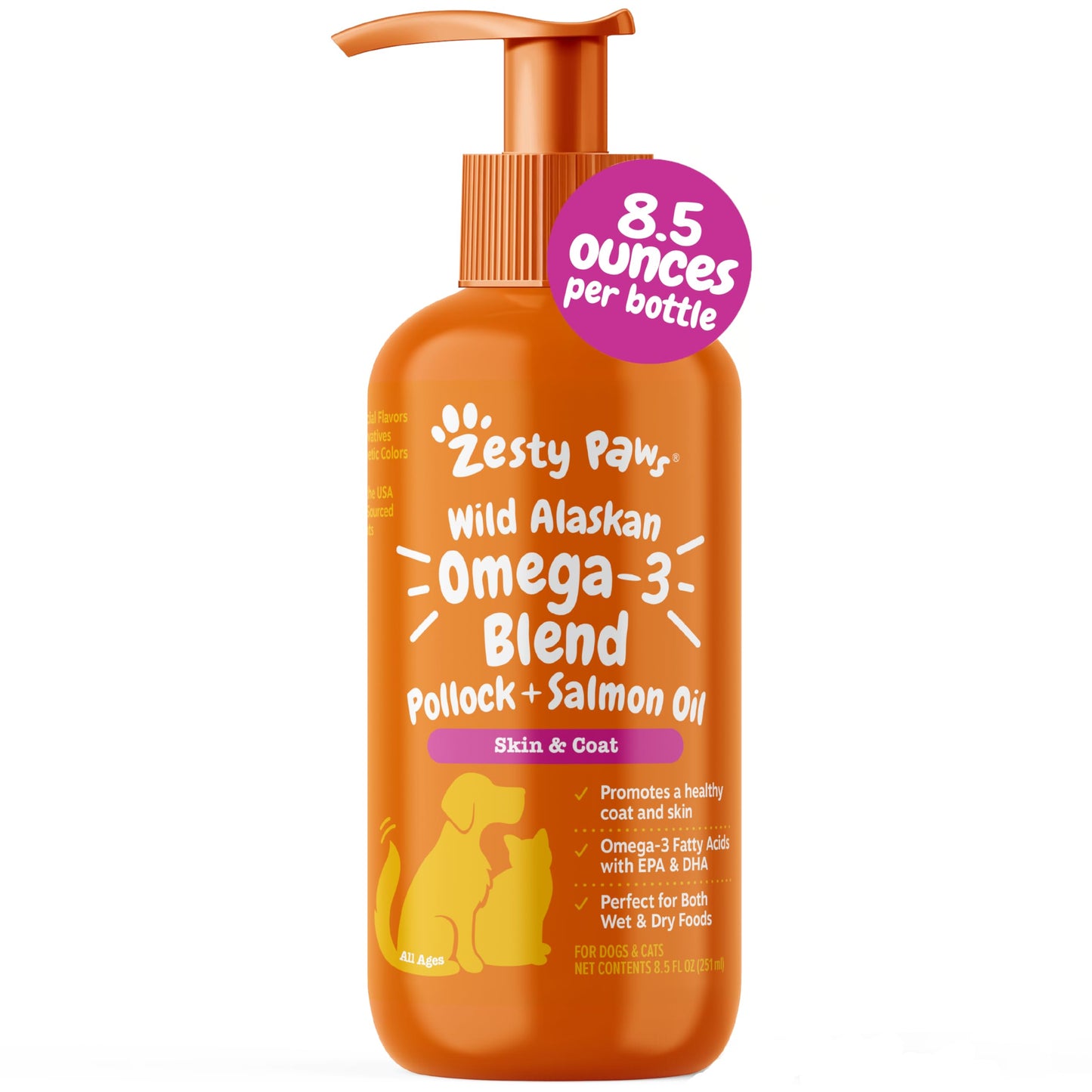 Omega-3 Skin & Coat Oil for Dogs & Cats