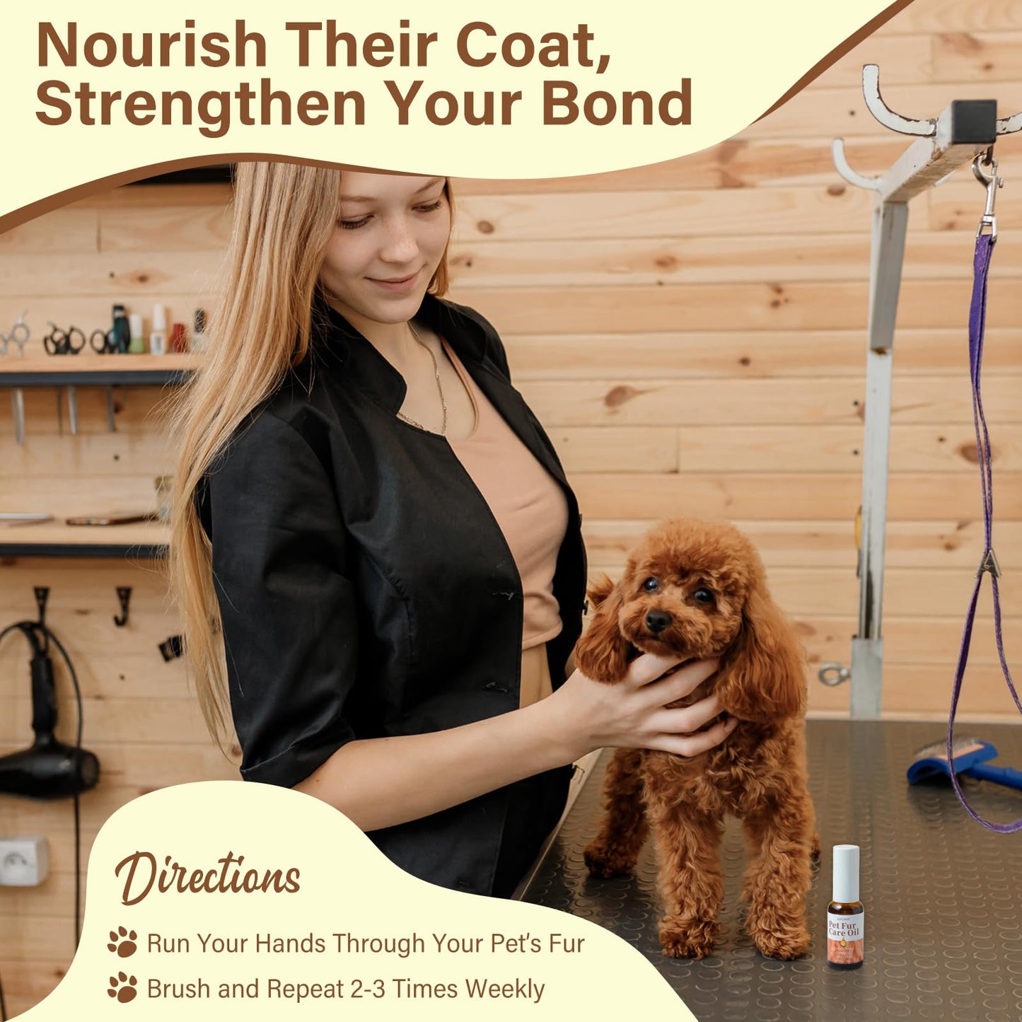 Pet Fur Care Oil – Detangling & Shiny Coat