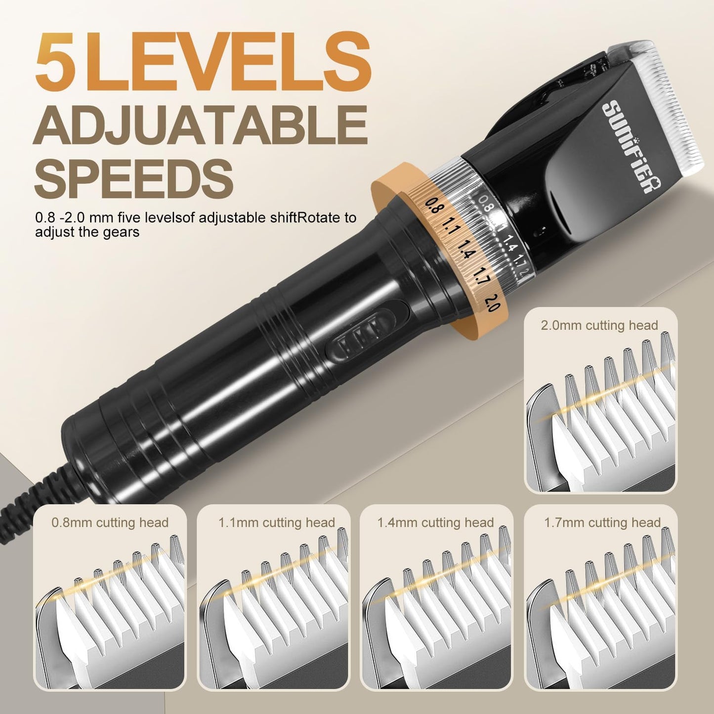 Professional Dog Grooming Clippers – Thick Coat Trimmer