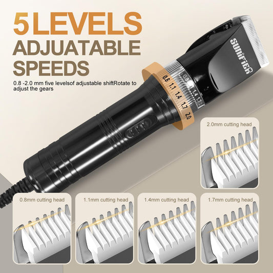 Professional Dog Grooming Clippers – Thick Coat Trimmer
