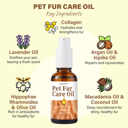 Pet Fur Care Oil – Detangling & Shiny Coat