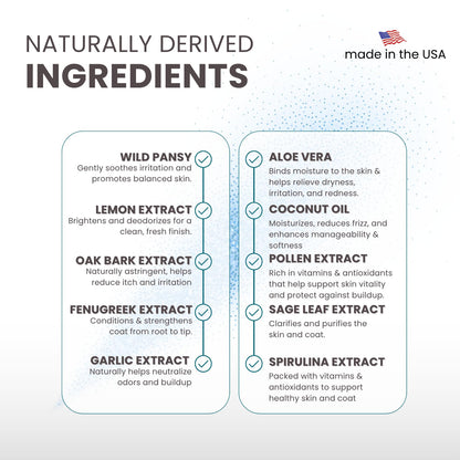 Waterless Dog Shampoo Spray – Hydrating & Deodorizing