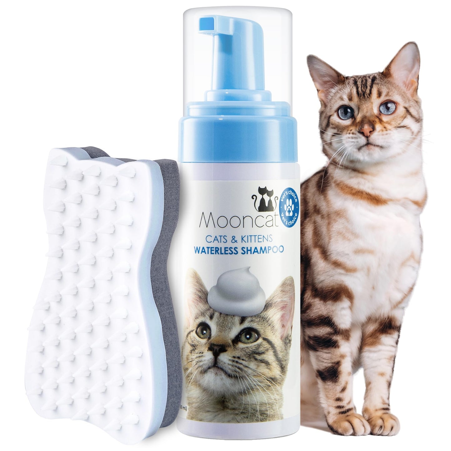 Waterless Cat Shampoo Foam – Sensitive Skin Care
