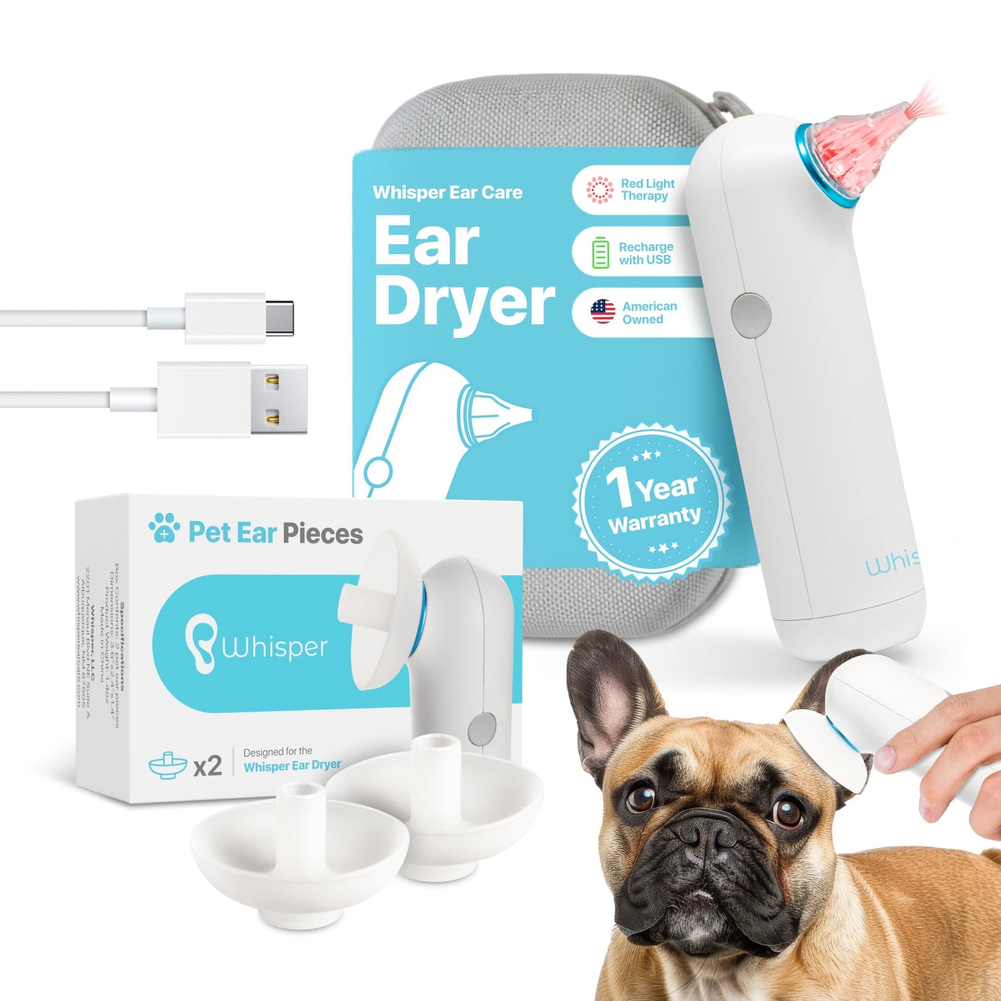 Pet Ear Care Kit – Ear Dryer & Moisture Relief