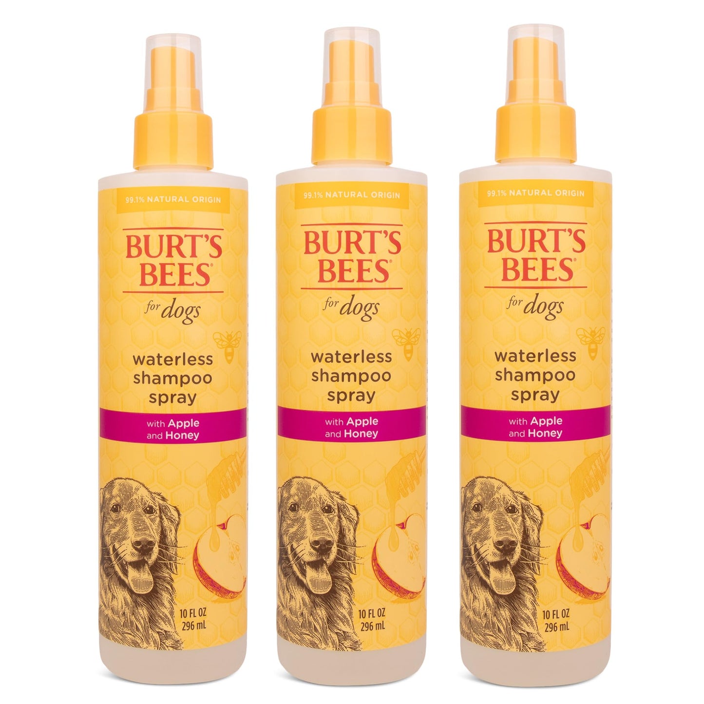 Waterless Dog Shampoo Spray – Apple & Honey