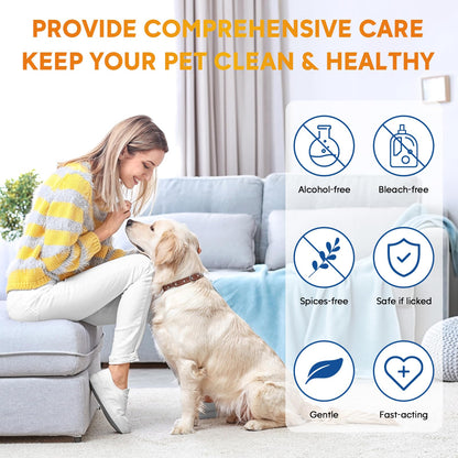 Pet Cleaning & Grooming Wipes Kit – Multi-Area Care