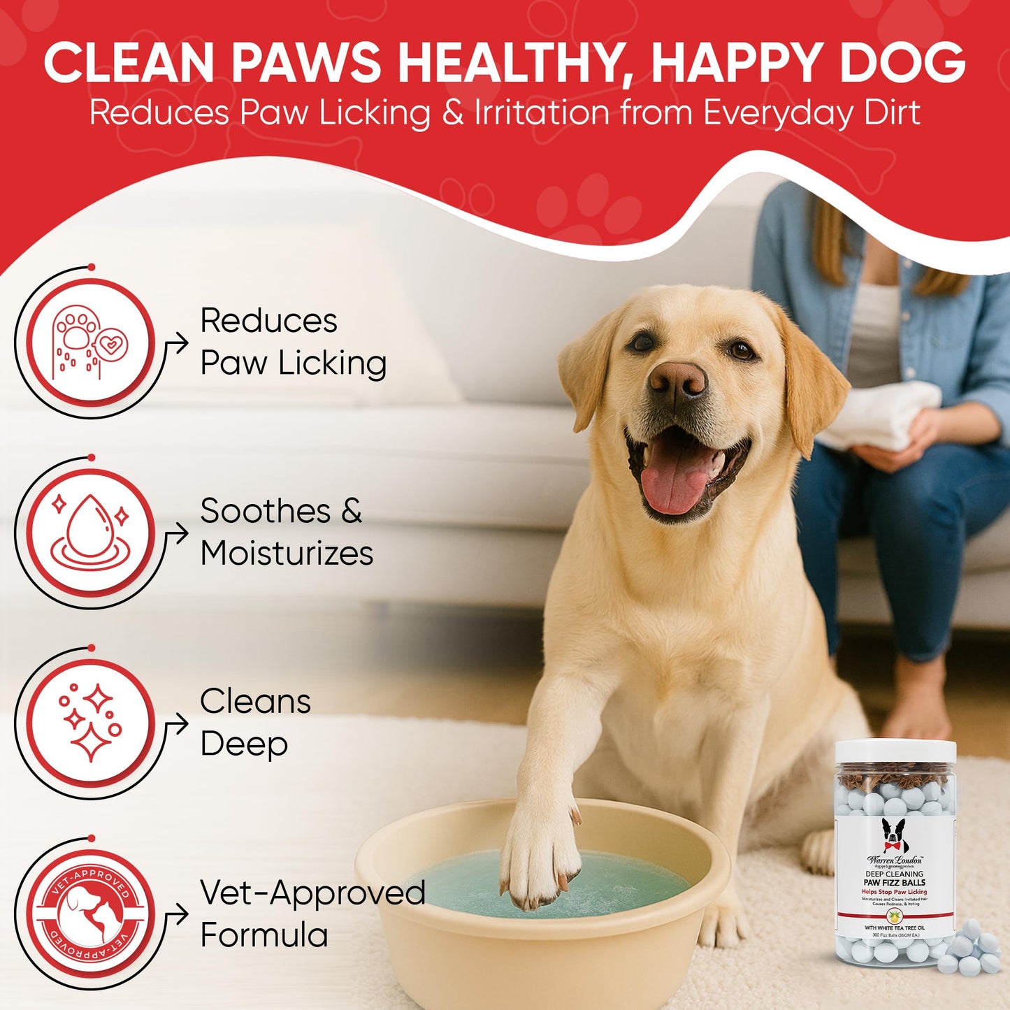 Deep Cleaning Paw Soak – Soothing Paw Care