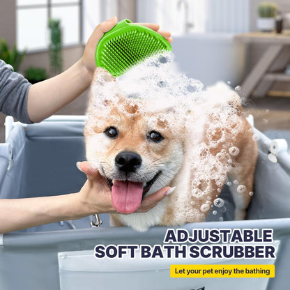 Portable Dog Bath Tub – Foldable & Elevated Pet Shower