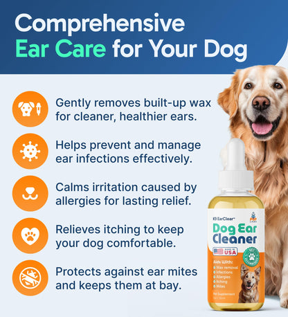Natural Dog Ear Cleaner – Infection & Irritation Relief